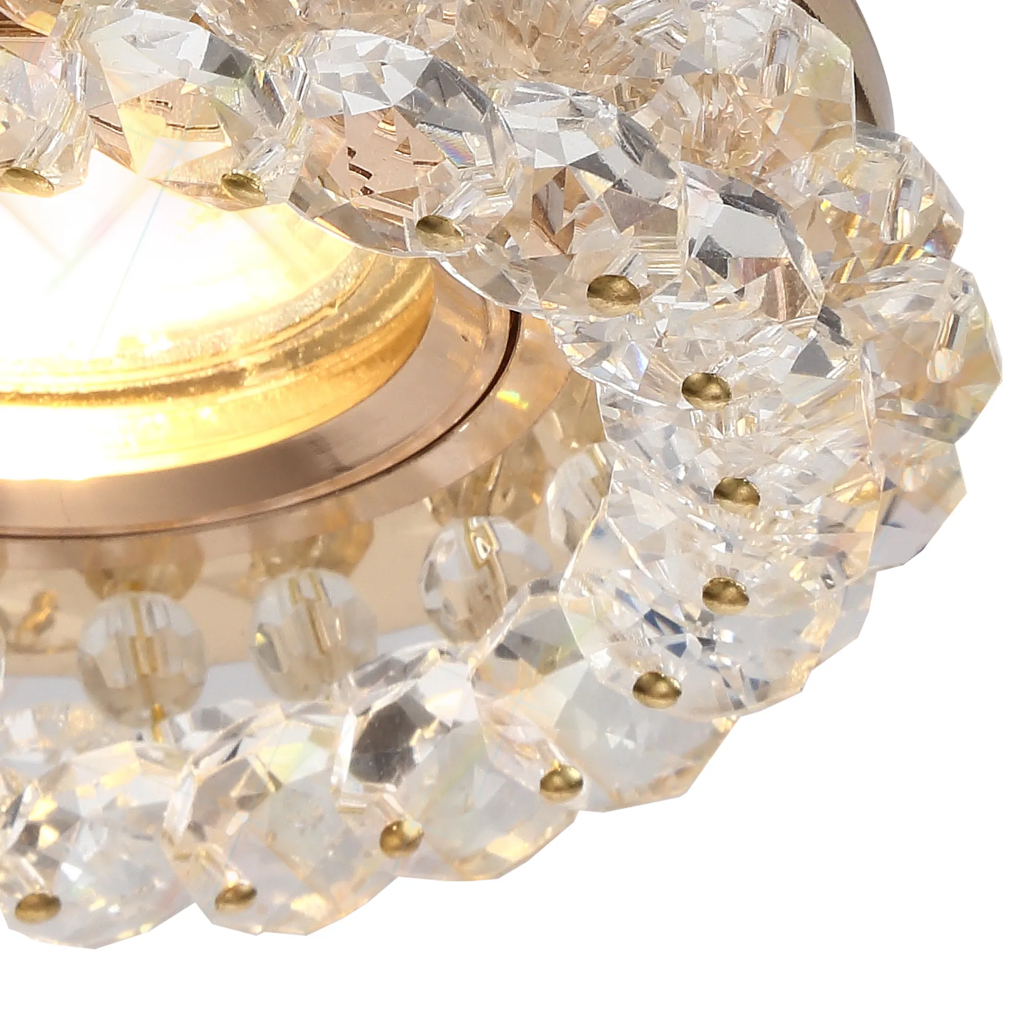 Crystal Cluster Downlight Round Rim Only IL30805FG  Diyas Crystal Downlights Clear